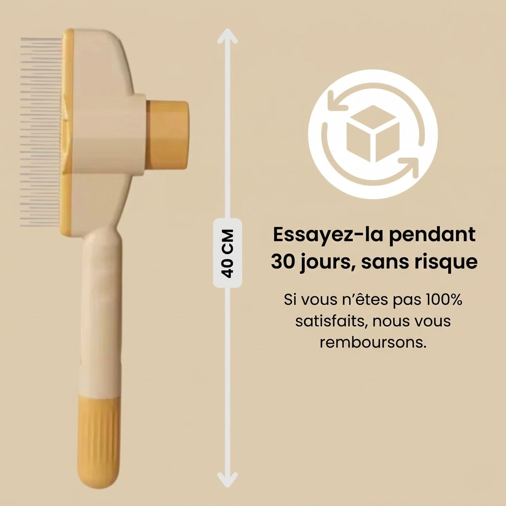 Brosse anti-poil pour chat