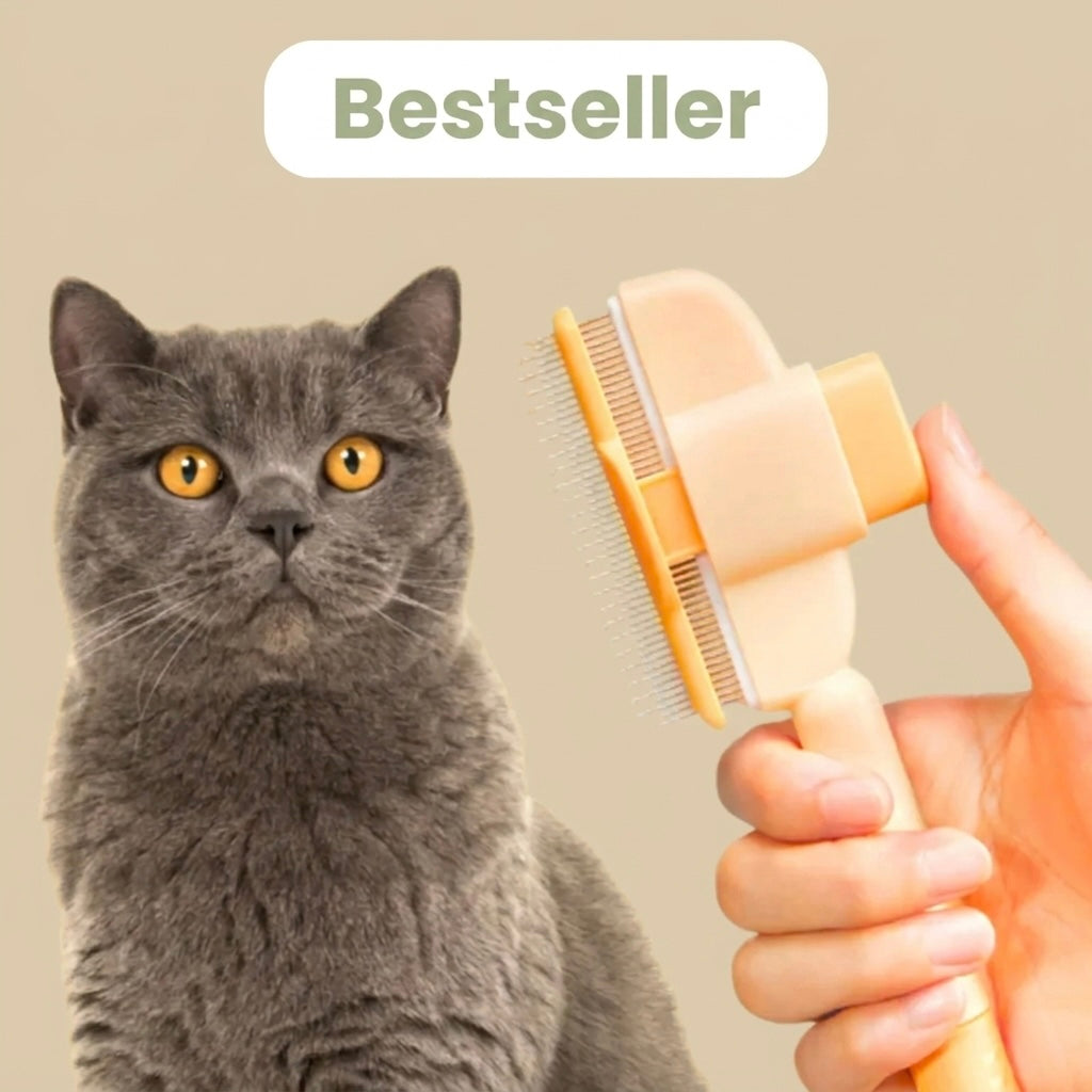 Brosse anti-poil pour chat