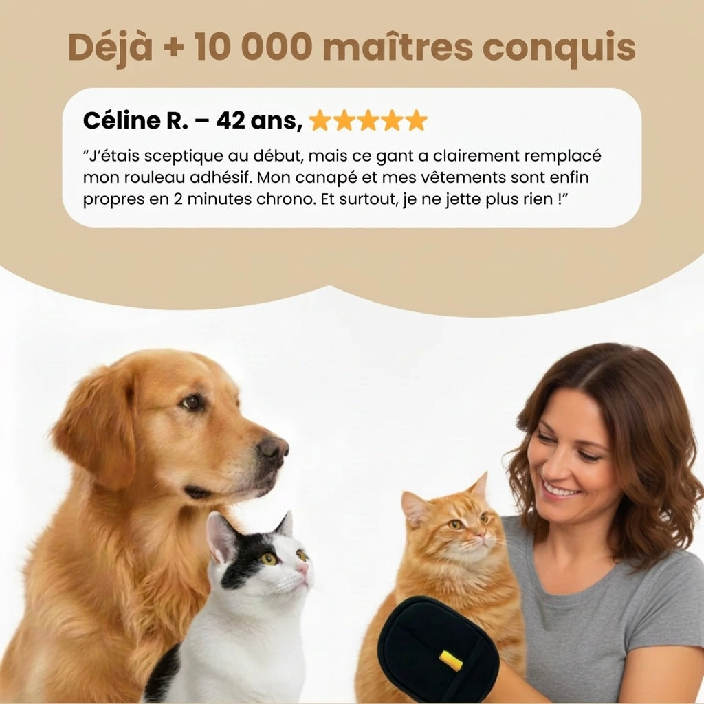 Furloo Gant d'épilation réutilisable et lavable